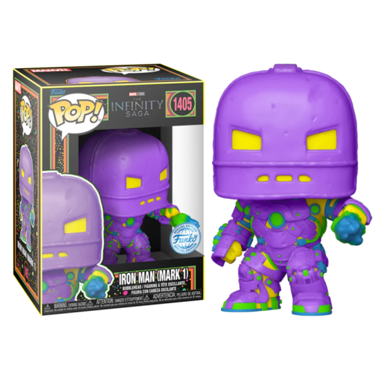 Funko Pop! Super Heroes: Marvel - The Infinity Saga - Iron Man Mark I (Mark 1) (Blacklight) (Exclusive) (1405)